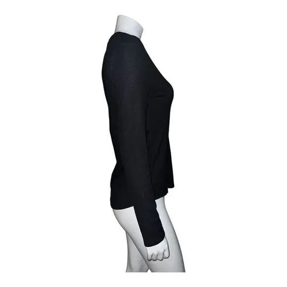 Athleta Women's Wind Down Sleep Top Henley Black Medium NWOT - Picture 7 of 10